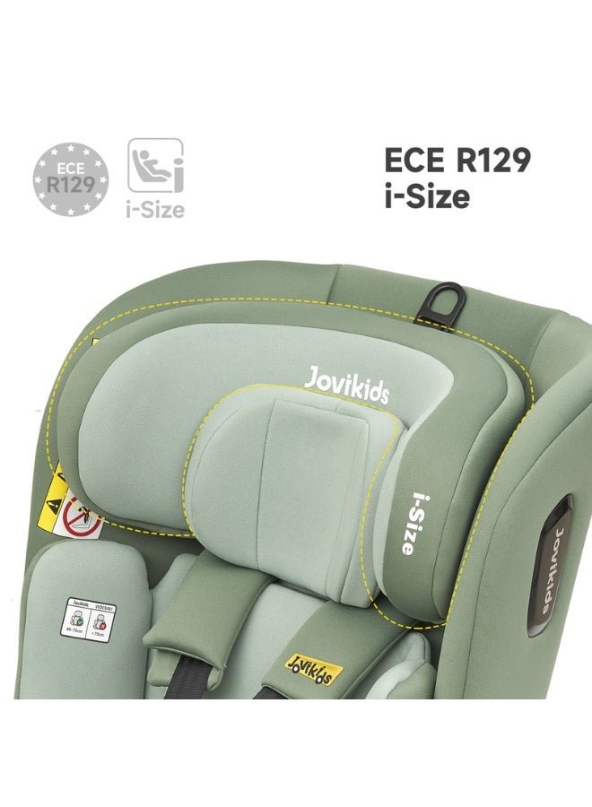 Jovikids Ranger Tt All-Ages I-Size Car Seat Group 0/1/2/3 40–150 Cm (0–12 Years) 360° Swivel Rear And Forward Facing Isofix + Top Tether Multi-Recline And Adjustable Headrest Green