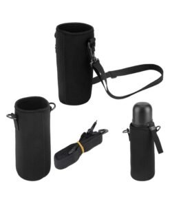 Alternative view of Luckam Water Bottle Holder, Pouch Neoprene Carrier Cover Bag, With Shoulder Strap, For Daily Walking Hiking And Other Outdoor Activities (750Ml), 3 Pcs