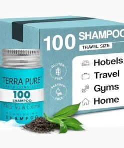 Terra Pure WHITE TEA & COCONUT SHAMPOO, TRAVEL SIZE HOTEL AMENITIES, 1 OZ. (CASE OF 100)
