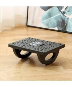 MIRFA Rocking Foot Rest with Manual Massage Rollers (Black)