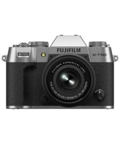 FUJIFILM X-T50 Mirrorless Digital Camera with XC 15-45mm Lens – Silver | 40.2MP Sensor, 6.2K Video, IBIS, AI Autofocus, Film Simulation Dial – Stylish All-in-One Photography Kit