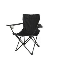 Foldable Beach And Garden Chair 49x49x80 cm Black