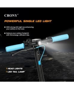 Alternative view of Crony M365 Front Suspension Fast Speed E-Scooter Max speed 40 Km/h 8.5" Honeycomb Tires, 36V/7.8AH,Rear Hydraulic Disc Brakes Electric Scooter,Easy Foldable, Portable Commuter E-Bike For Adults & Kids, 120kg Load Skateboard With bell, 21kg Aluminum Frame, Urban Mobility tool，Suspension and APP Connectivity, Blue