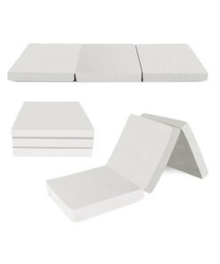 Alternative view of COMFY FOLDING PORTABLE SINGLE WHITE MATTRESS 8
