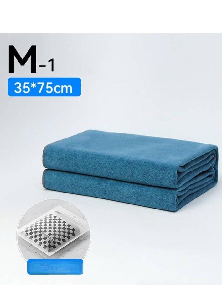 1 piece individually packed thick absorbent coral fleece microfiber terry cloth for car cleaning and kitchen cleaning, double-sided extra thick plush microfiber, super absorbent, 30X75 cm