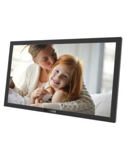 PROMATE Full HD Digital Photo Frame with 15.6-Inch Touchscreen, 32GB Storage, Wireless App Control, Multi Picture & Video Formats Compatibility, USB/TF Card Support, Dual Speakers, Memoria-15 Black