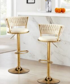 Swivel Bar Stools, Adjustable Counter Height Barstools Bar Chairs Modern Counter Stool