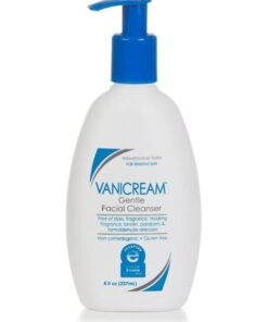 Vanicream Gentle Facial Cleanser for sensitive skin with pump dispenser - dye free, fragrance free, preservative free - oil free and non comedogenic - dermatologist d - 8 ounce