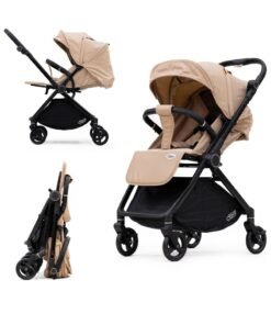 Cullar Premium Compact Baby Stroller – Lightweight & Foldable, 360° Swivel Wheels, Adjustable Reclining Seat, Reversible Handle, Large Storage Basket, Ergonomic Design, Perfect for Newborns & Toddlers, Travel-Friendly & Easy to Use