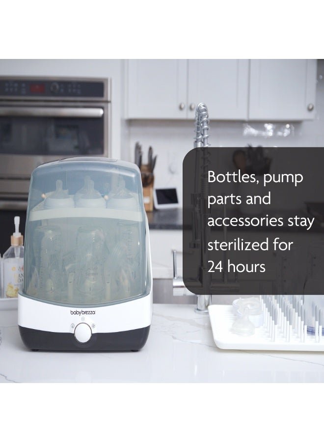 Baby Brezza 10 Minute Baby Bottle Sterilizer + Dryer - Superfast Electric Steam Sterilization - Universal Sterilizing for All Bottles, Pacifiers + Breast Pump Parts - Image 4