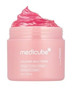 Medicube Collagen Jelly Cream-50ml with Niacinamide and Freeze-Dried Collagen improves uneven skin tone, boosts hydration, and 24-hour glow. No artificial colors. Korean skincare(1.69 fl. oz.)