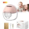 Osowake Portable Wearable Breast Pump - 3 Mode Portable Electric Pump with Low Noise and 22/20mm Silicone Connector, 180ml Storage Capacity.