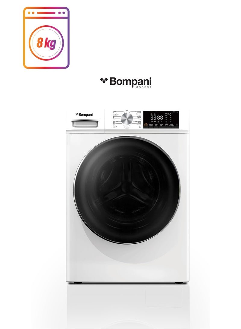 Bompani Washer/Dryer 8 Kg/ 6 Kg 1400Rpm Stainless Steel Drum Inverter Bldc Motor - 1 Year Manufacturer Warranty 8 kg 2000 W 8 kg 2000 W BO5289N White