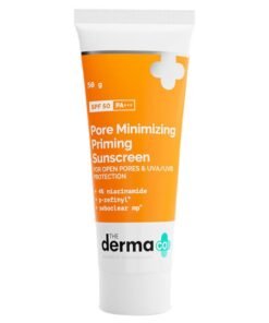 THE derma Co Pore Minimizing Sunscreen I With SPF 50 And PA++++ , with Niacinamide, 50g