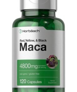 Horbäach Maca Root Capsules for Men and Women | 120 Pills | High Potency Extract | Non-GMO and Gluten Free Formula