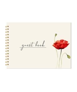 CHAARPAI Visitor Book – 8 x 12 Inches | Wiro Bound Guest Register for Hotels, Offices, Exhibitions, Boutiques & Business Use | Medium Size Visitor Log Book for Reception & Front Desk