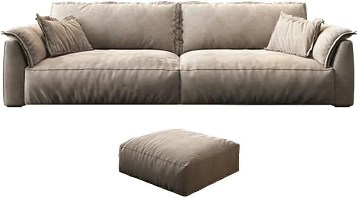 Comfynest Modern Grey Fabric Sofa Set