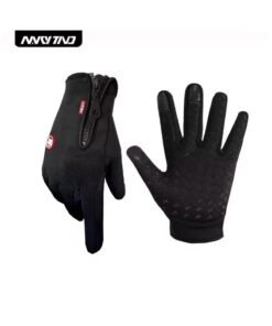 ATRJSZ Ski Gloves Grab Velvet Touch Screen Gloves Autumn and Winter Warm Plus Velvet Cold Proof Waterproof Outdoor Riding Model（M）