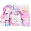 Beauenty Unicorn Toys for Girls Age 6-10,Unicorn Gift Box Set for Girls,Gifts for Girls with Unicorn Blanket Bag Eye Mask and Bracelets,New Year Birthday Children's Day Gifts for Girls﻿ (colourful)