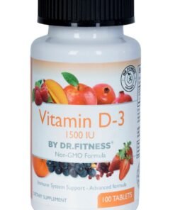 DR.FITNESS Vitamin D3 1500 IU -100 Tablets | Halal, Bone Strength & Immune System Booster | Made in USA