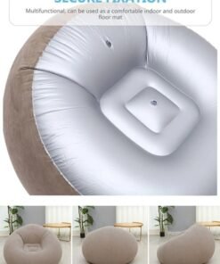 ShebSheb Inflatable Bean Bag Chair with air pump - Image 3
