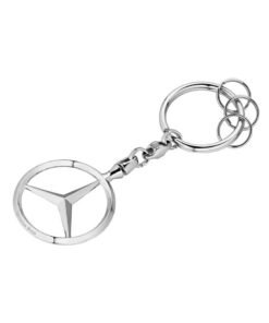 Mercedes-Benz Genuine Mercedes-Benz Key ring, Brussels with Mercedes-Benz Logo - Silver