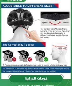Alternative view of GROIC Bike Helmet with Detachable Sun Visor, Adult Bike Helmet Cycling Helmets, Stylish Sports Lightweight Bicycle Helmet, Adjustable Breathable Mountain & Road Recreational Cycling Helmets