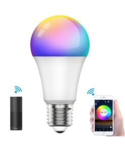 SKY-TOUCH 1pc Smart Light Bulb, Multi Color Changing Dimmable Smart Wifi And Bluetooth Compatible With Alexa And Google Home Assistant