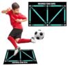 WALALLA Soccer training mat, Dribble Silent Sports Auxiliary Props, Football Door Mat Anti-Skid Carpet for Corner Football Field Ground, Training Pace Ball Control Player Equipment, 60 X 90CM