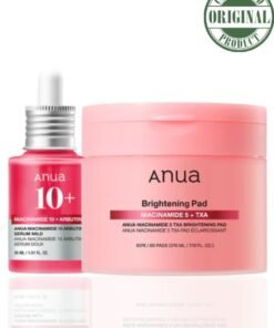 Anua Niacinamide TXA Brightening Bundle – Niacinamide 5 TXA Brightening Pad & Niacinamide 10 TXA 4 Serum for Brightening and Dark Spots 240ml