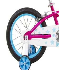 Spartan Sparkle Kids Bike | 16 Inch Wheel Size With Training Wheels | Single Speed | Purple Color - Image 3