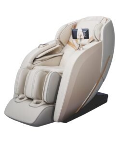Nourest Nova 4D Full Body Massage Chair 3 Zero Gravity Position 15 Automatic Massage Programs Heating Therapy on waist & leg, Bluetooth Speakers, Voice Control - Beige