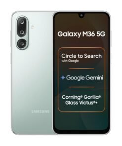 Samsung Galaxy M36 5G (Light Green) | 6GB+128GB | 7.7mm Slim | Gorilla Glass Victus+ | Circle to Search | Google Gemini | 50MP OIS AI Camera | Nightography | Indian Version Unlocked Worldwide