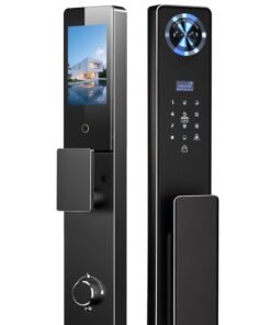 Tichondrius TUYA Smart WiFi Door Lock – 7-in-1 Keyless Entry Door Lock, Face ID + Palm-Vein + Fingerprint + App Remote Unlock,  Video Doorbell & Real-Time Radar Snap, 9-Language Touchscreen, Dual Power, C-Level Core