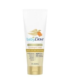 Baby Dove Sensitive Baby Cream Baby Skin Care Melanin-rich Skin Nourishment Hypoallergenic and Non-greasy 8 oz