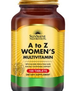 SUNSHINE NUTRITION A To Z Women's Multivitamin Dietary Supplement 100 Tablets Vegetarian Source