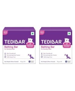 CURATIO Tedibar Baby Bathing Bar 75 g Each Pack Of 2