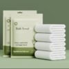 HOMESTAR 4PCS Thicken Travel Bath Towel Set,  Individually Wrapped Towels Portable Towel Set, Cotton Salon Towels, Body Towels for Camping 70*140cm