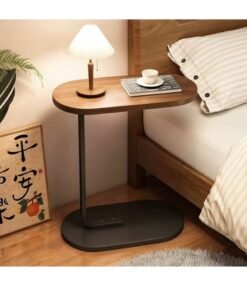 Alternative view of MASINGAA Sofa Side Table, C Shaped End Table, Coffee Table, Small Table for Living room, bedroom 45*30*60CM