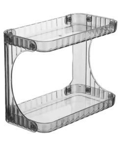 VIO Multifunctional 2 Tier Acrylic Cosmetic Organizer Storage Shelf Caddy Stand Countertop Makeup Rack Vanity Tray for Toiletries Perfume Jewelry Storage Shelf for Dresser Home Kitchen