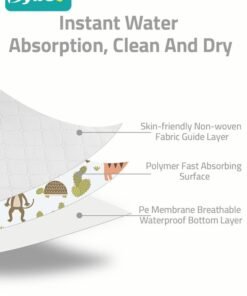 Alternative view of Bybeo 40pcs Baby Disposable Travel Bibs for Girls and Boys with Individual Package - Soft, Leak Proof & Convenient