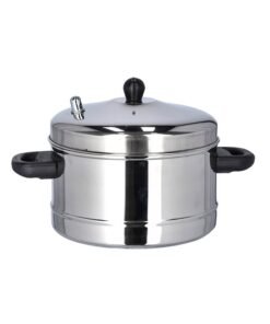 Royalford IDLY COOKER, Stainless Steel, With Mini Hole Mechanism Silver 25x23x20cm