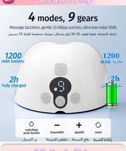 Serinovia Wearable, Electric Single Breast Pump, Hands Free, Portable,Painless,Strong Suction, Low Noise, 3 Modes 9 Levels, 21/24mm Insert Accessories, Discreet Portable - 1 Piece