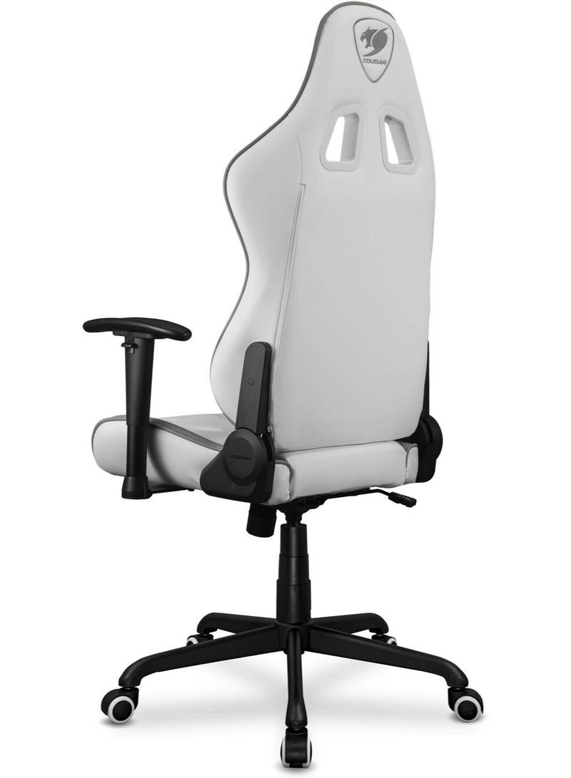 Cougar Armor Elite Gaming Chair, Premium PVC Leather, Full Steel Frame, 160° Reclining Backrest, 2D Adjustable Armrests, Head & Lumbar Pillows, Class 4 Gas Lift, Ergonomic Office & Gaming Chair, White | 3MELIWHB.0001 - Image 3