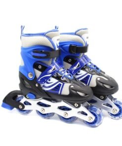 Spall Inline Skates Adjustable Sizes Roller Skates With Flashing Wheels For Outdoor Indoor Children Skate Shoes For Boys And Grils Youth And Adlut