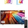 LG 75 Inch UHD UT80 4K Smart TV 75UT8000 Black