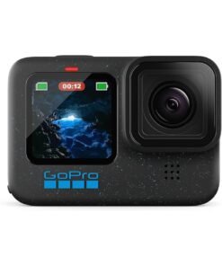 GoPro HERO12 Black - Waterproof Action Camera With 5.3K60 Ultra HD Video, 27MP Photos, HDR, 1/1.9" Image Sensor, Live Streaming, Webcam, Stabilization