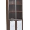 ALWASIT HOME Modern Wooden File Cabinet 4 Door ,Glass Door Cabinet