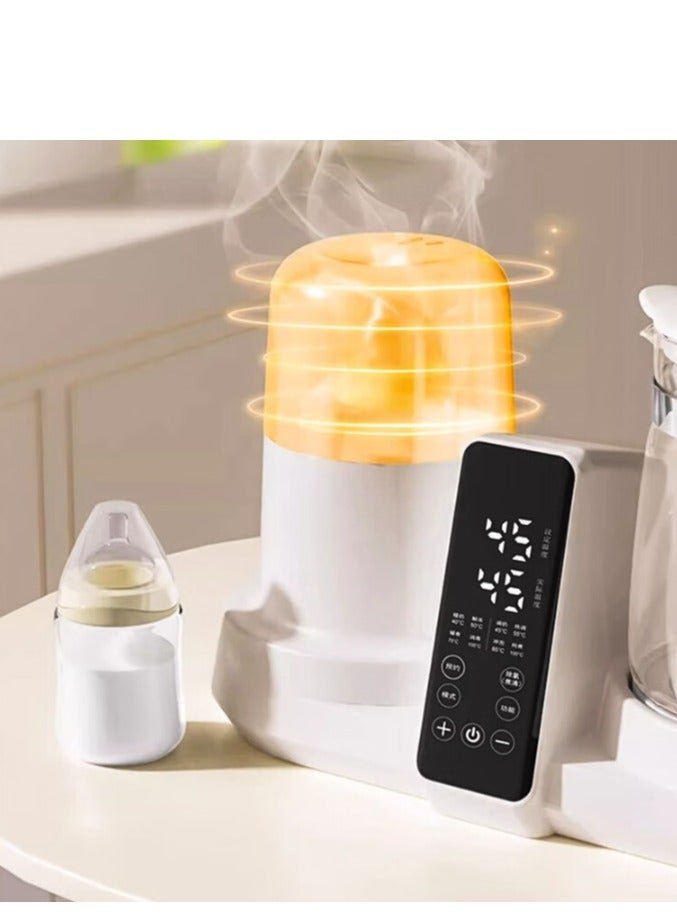 Nihon RAF 6-in-1 Baby Bottle Sterilizer & Warmer with Electric Kettle | LED Digital Display, 1200ml Borosilicate Glass Jar | Milk, Formula & Baby Food Maker for Newborn Care - Image 4