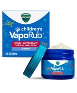 Vicks Children's VapoRub, Topical Cough Suppressant and Analgesic, Relieves Coughs and Minor Aches and Pains, Clinically Proven, Starts Working in Minutes for Fast Relief, For Children Ages 2+, 1.76oz